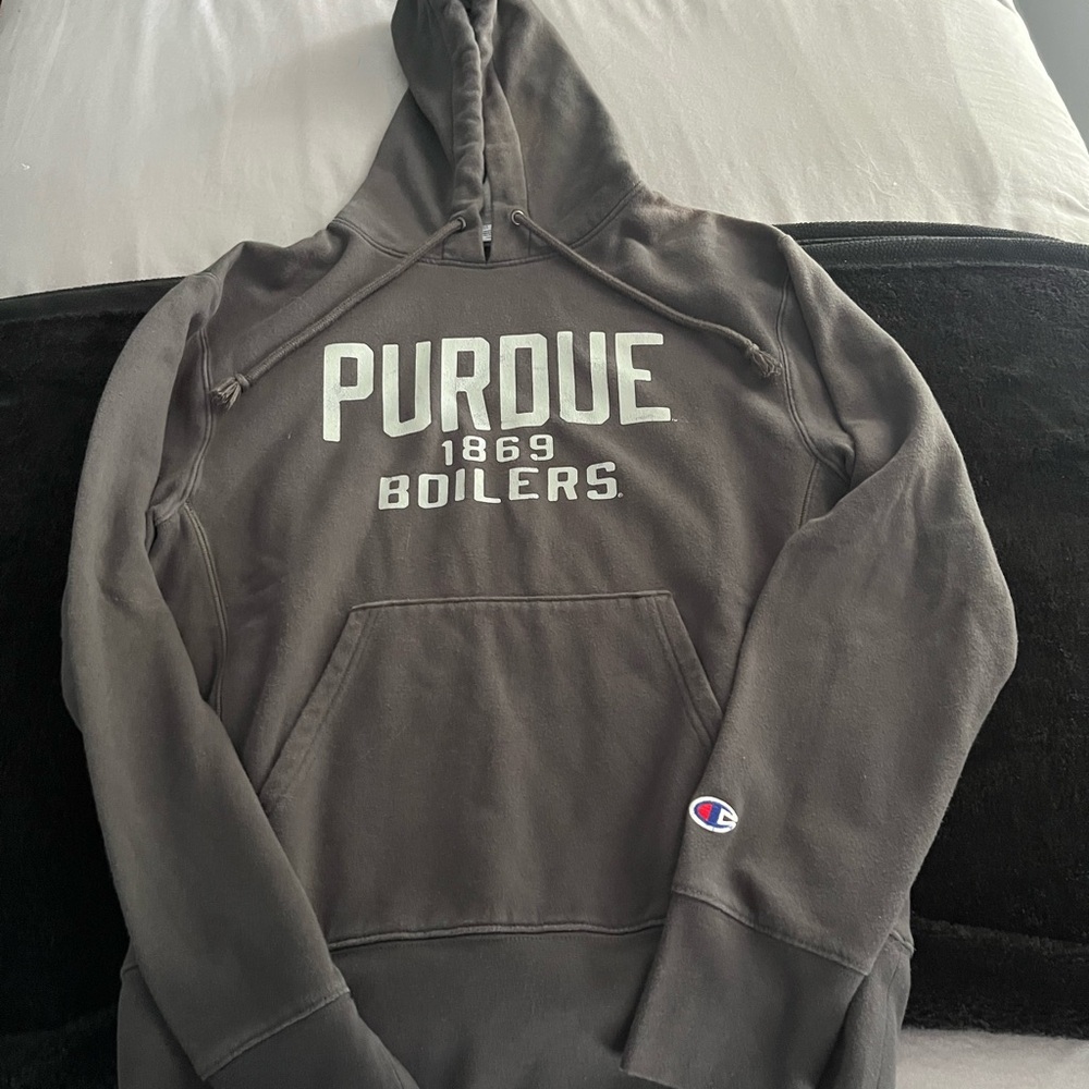 Champion Men's Dark Gray Purdue Boilers Hoodie